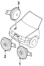8651050110 - Electrical: Horn for Lexus: LS400 Image