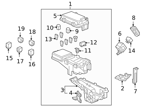 Relays for 2010 Acura RL #0