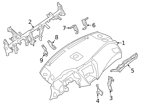 Instrument Panel for 2016 Nissan Murano #0