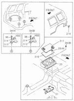 8971111830 - Interior/Bumper: BRACKET, L. RR. FOOTREST for Acura Image