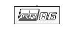 SU00310884 - Body: Nameplate for Toyota: GR86 Image