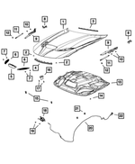 68040243AD - Body Sheet Metal Except Doors: Cowl Mucket for Mopar Image