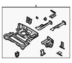 41128413719 - Body: Floor Pan Assembly for BMW: Z3 Image
