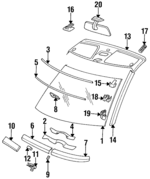 12467000227167 - : Reveal Molding for Mercedes-Benz Image