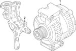6Q903028E - : Alternator for Volkswagen: Golf R Image