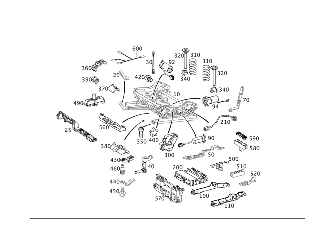 2039190104 - : Mount for Mercedes-Benz Image