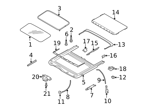 Sunroof for 2009 Subaru Legacy #0