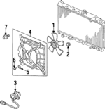 19033P08004 - : Shroud Assembly Stay for Acura: TL Image