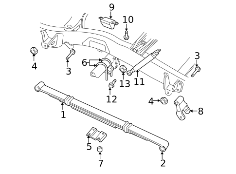 Rear Suspension for 2011 Ram Dakota #0