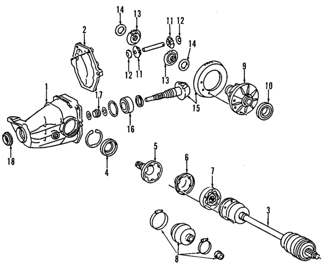 1244100115 - Universals &amp; Rear Axle: Coupling for Mercedes-Benz Image