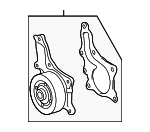 1610039516 - Belts &amp; Cooling: Engine Water Pump for Toyota Image