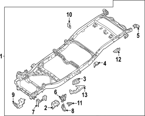 Frame & Components for 2024 Nissan Frontier #0