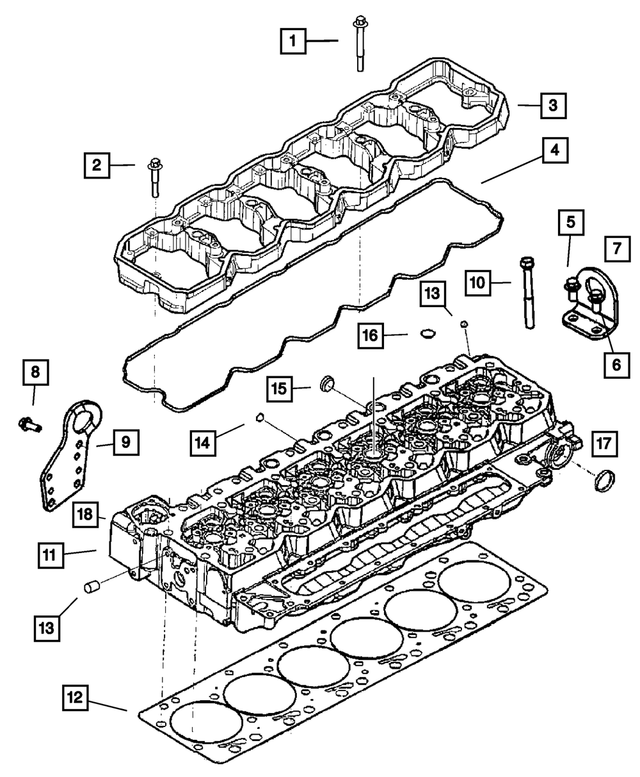 3928873 - Engine 5.9L Six Cylinder (Diesel): Hex Head Bolt for Mopar Image image