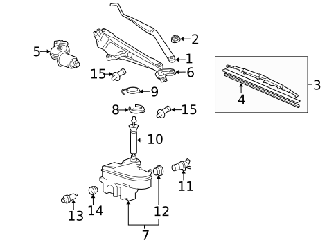 Wipers for 2011 Lexus GS460 #0