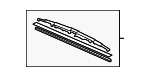 8521233231 - : Wiper Blade for Lexus: ES350, GS300, GS350, GS430, GS450h, GS460 Image