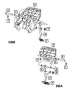 52122405AD - Brakes: Brake Pedal And Pad for Dodge: Ram 1500, Ram 2500 | Ram: 1500, 1500 Classic, 2500, 3500 Image