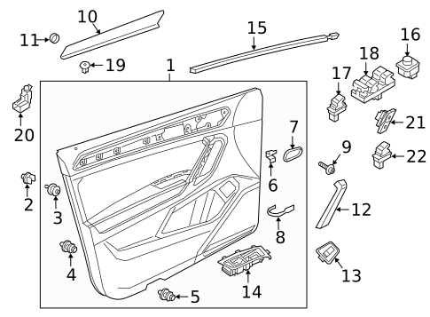 Liftgate for 2021 Volkswagen Tiguan | OEM Parts Online