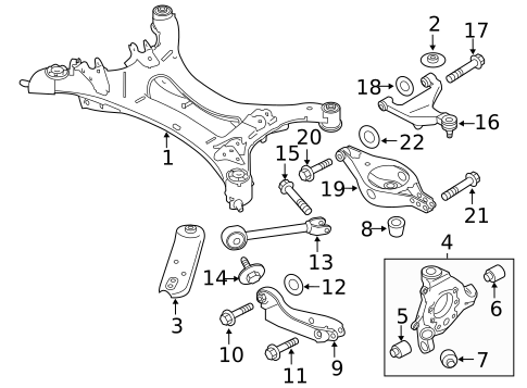 Rear Suspension for 2012 Nissan Quest #0