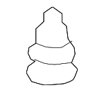 6786750120 - Body: Door Weather-strip Retainer for Lexus: LS500, LS500h, UX200, UX250h, UX300h Image