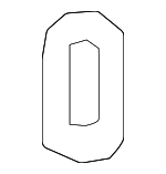 9095001A20 - Body: Door Shell Hole Plug for Lexus: LS500, LS500h, UX200, UX250h, UX300h Image