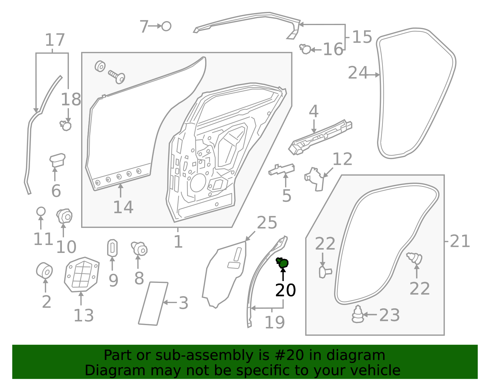 67869-26050 - 2019-2024 Lexus - Door Weather-Strip Clip | My L Parts