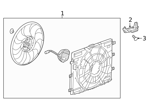 Cooling Fan for 2022 Cadillac XT4 #0