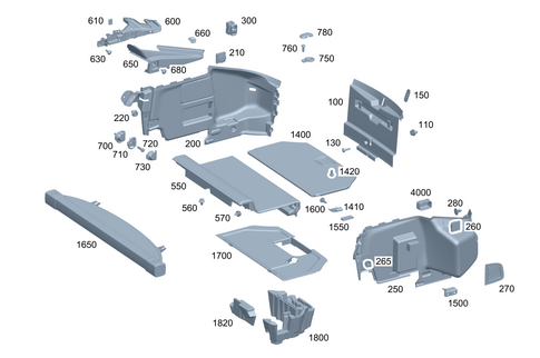 Trunk Lining for 2025 Mercedes-Benz AMG GT 55 #0