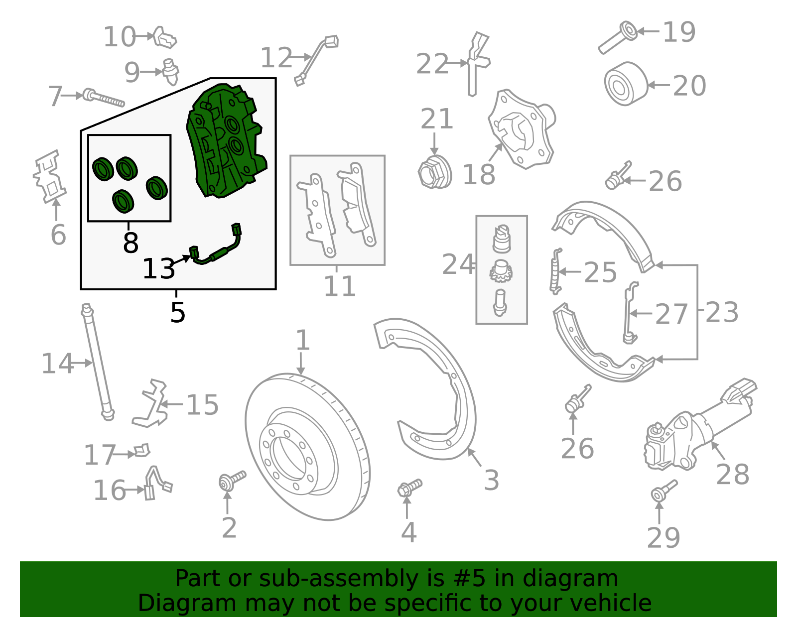 Disc Brake Caliper - Porsche (9P1-615-424-C)