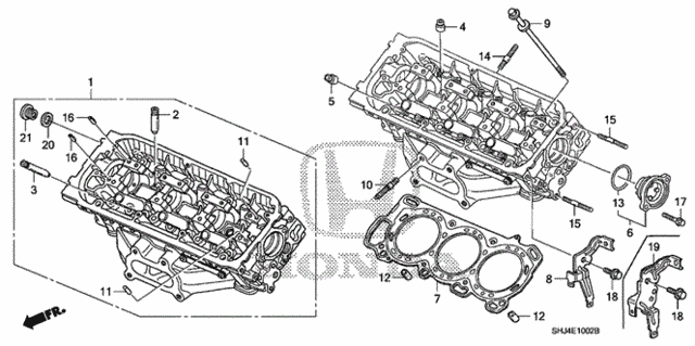 Front Cylinder Head (2) for 2007 Honda Odyssey #0