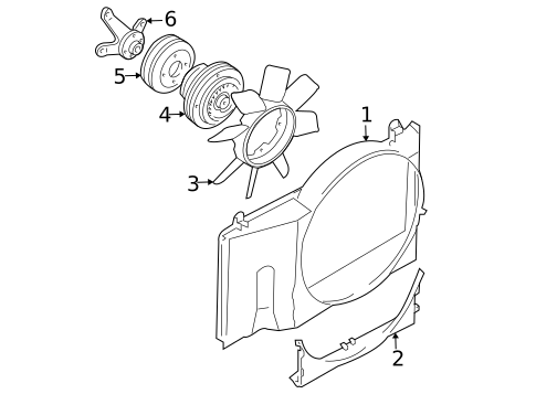 Cooling Fan for 2003 INFINITI G35 #1