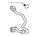 8K1260712K - HVAC: AC Tube for Audi: A4, A4 Quattro, A5, A5 Quattro, allroad, S4, S5 Image