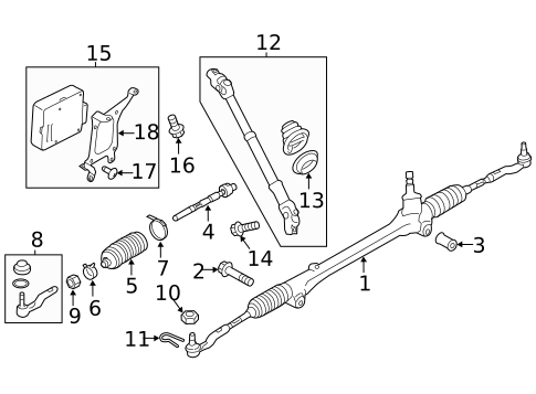 Steering Gear & Linkage for 2017 Subaru BRZ #0