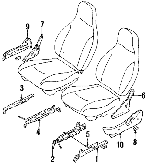 Tracks & Components for 2001 Chevrolet Metro #0
