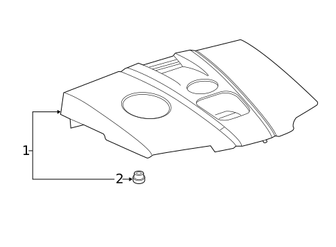 Engine Appearance Cover for 2020 Lexus ES300h #0