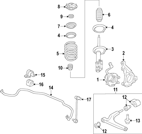 Front Suspension for 2009 Pontiac G6 #0