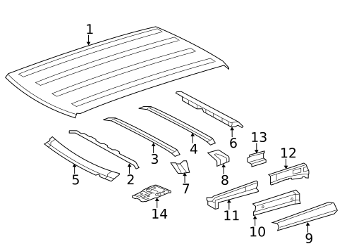 Roof & Components for 2012 Toyota FJ Cruiser #0