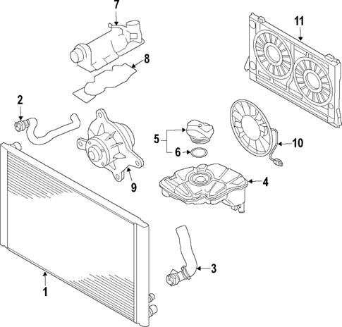 Water Pump for 2009 Audi A6 Quattro #0