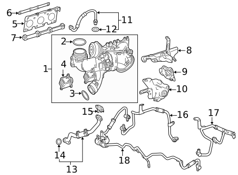 Exhaust Manifold for 2019 Mercedes-Benz S450 #0