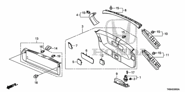 Tailgate Lining for 2011 Honda Odyssey #0