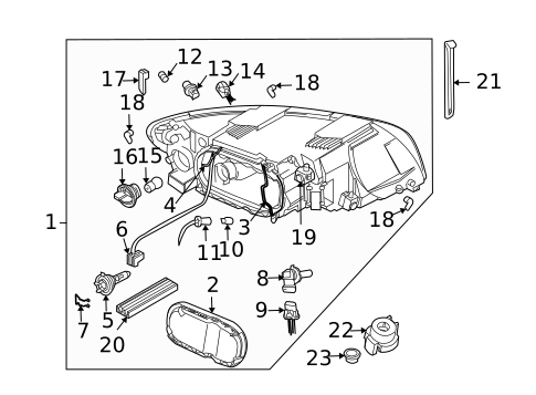 Bulbs - Chassis for 2010 Volvo C30 #0