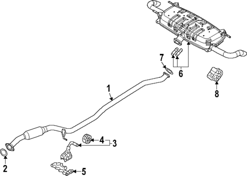 Exhaust Components for 2025 Mazda CX-70 #0