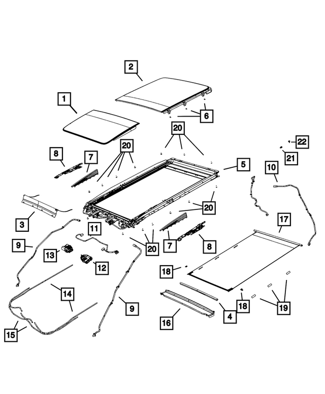 6509826AA - Body Sheet Metal Except Doors: Tapping Screw And Washer for Mopar Image