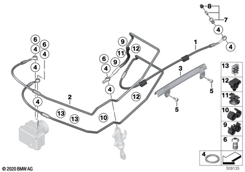 Brake Lines for 2020 BMW-Motorrad R nineT #0