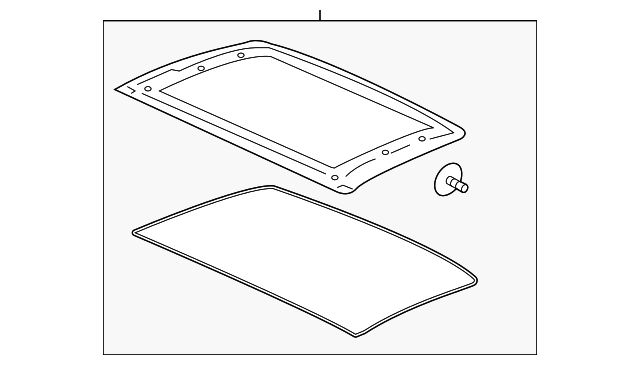 Sunroof Glass - Porsche (9P1-898-516)
