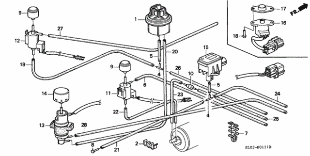 Control Device Tubing (1) for 1993 Acura NSX #0