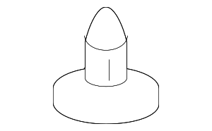 10393869 - Body: Light Gray Headliner Trim Panel Retainer for GM Image