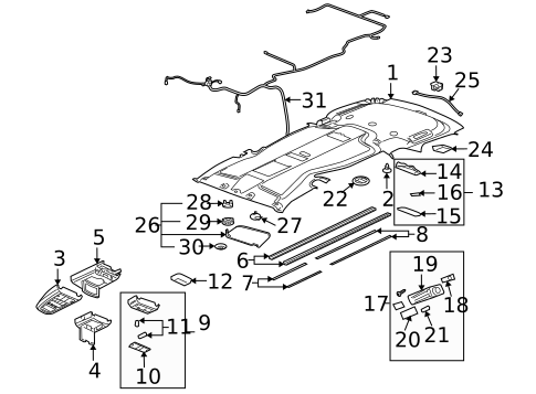 Lighting - Interior for 2007 Chevrolet Uplander #0