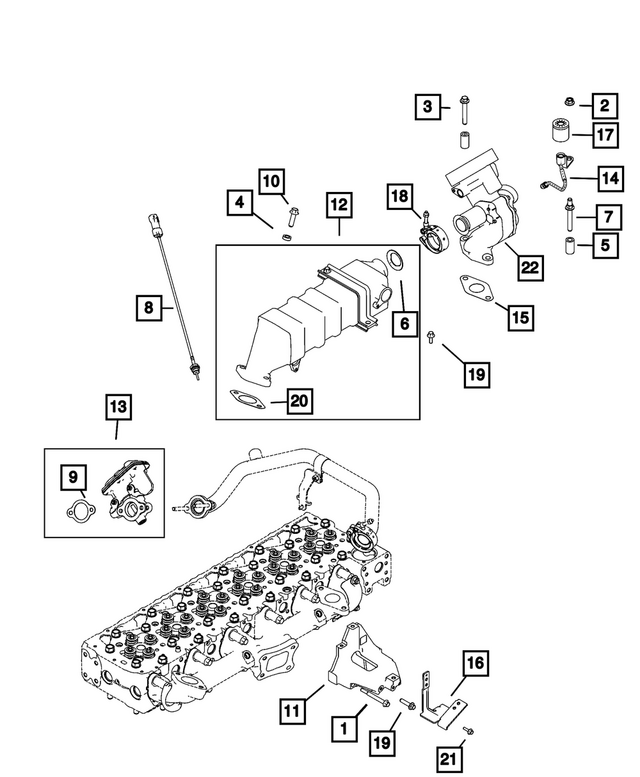 68722901AA - : Exhaust Manifold Spacer for Mopar Image