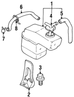MB906437 - Cooling System: Tank Assembly Mount Bracket for Mopar Image
