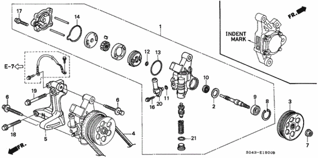 P.S. Pump - Bracket for 1997 Honda Civic #0